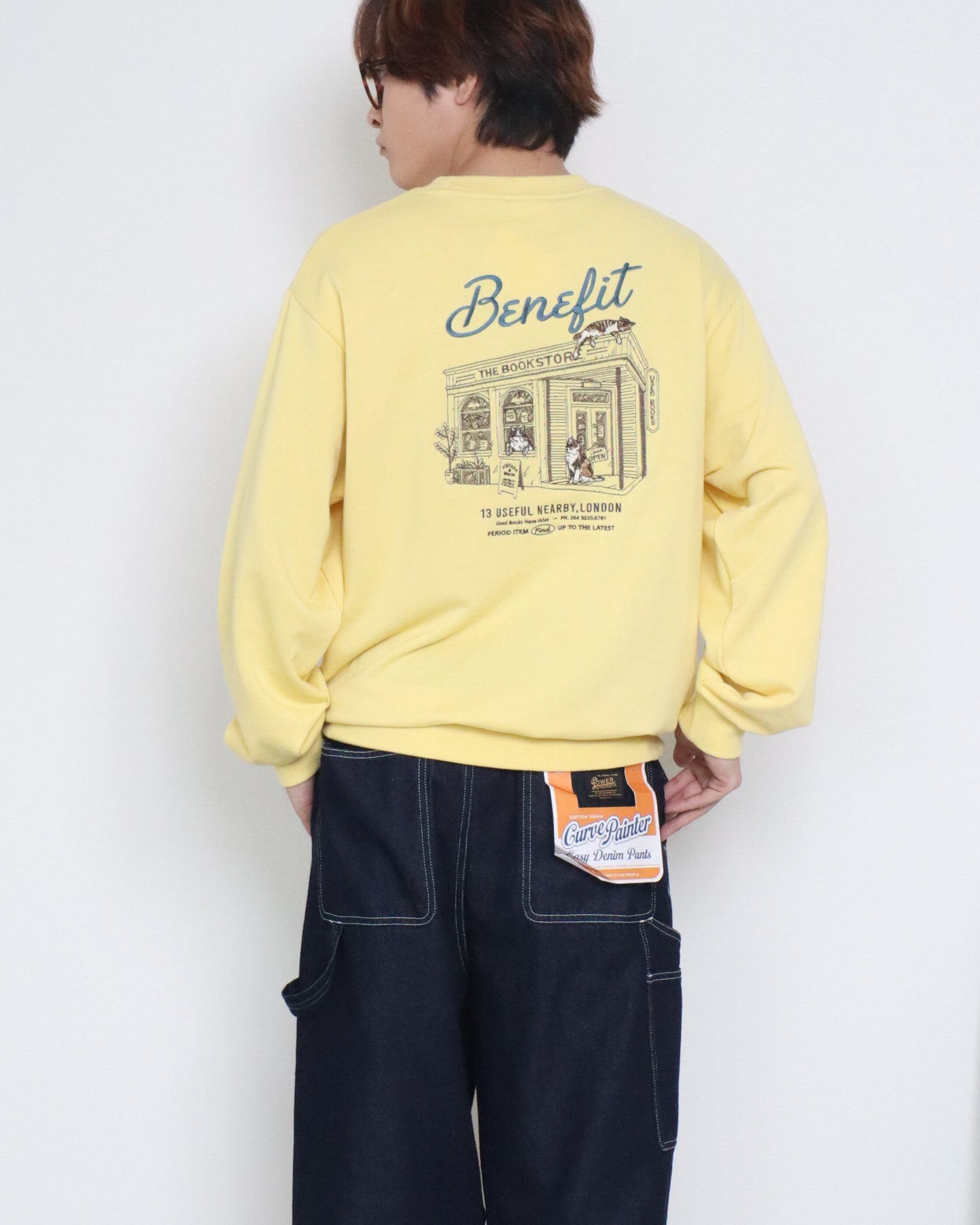 ネコショップ刺繍スウェット