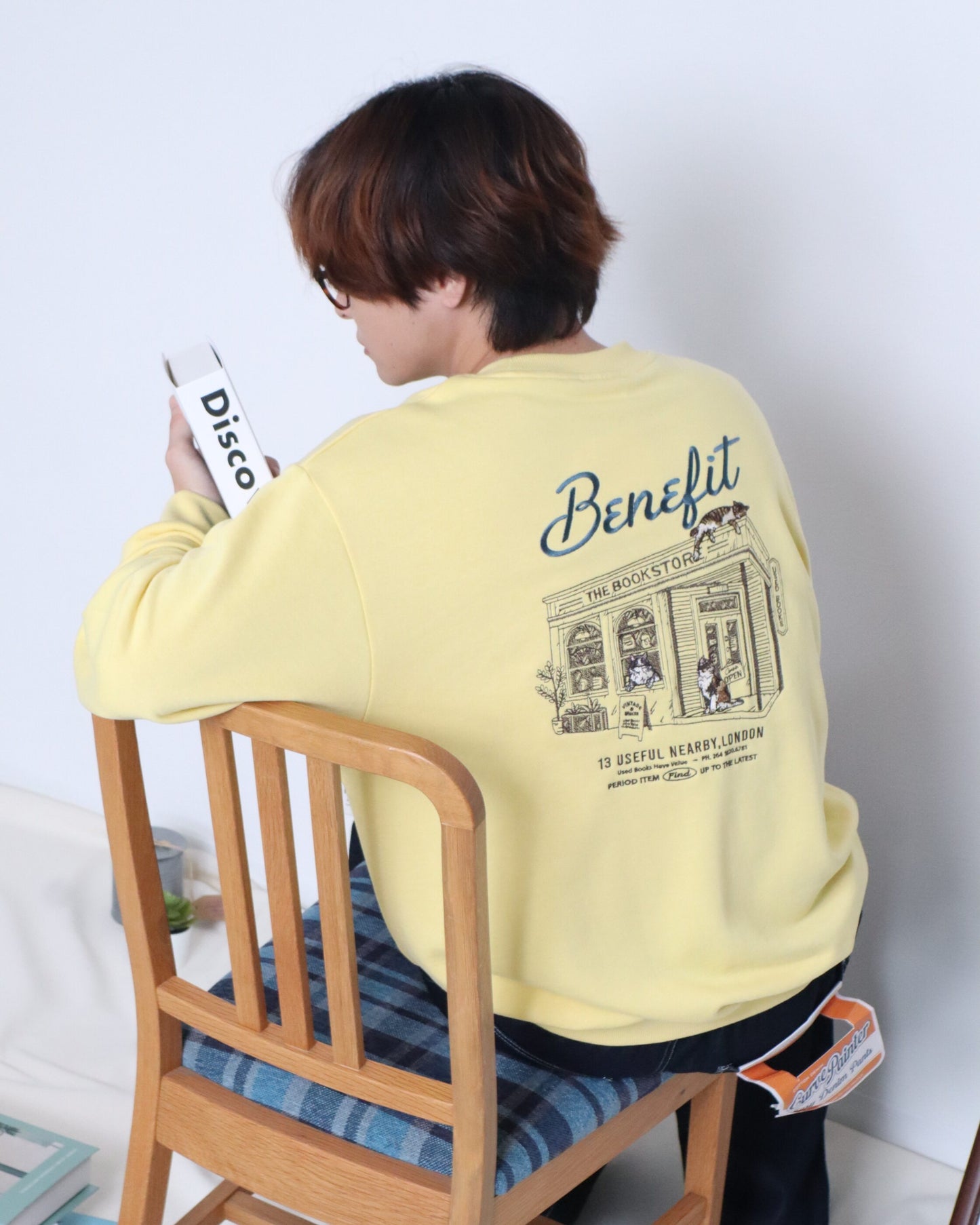 ネコショップ刺繍スウェット