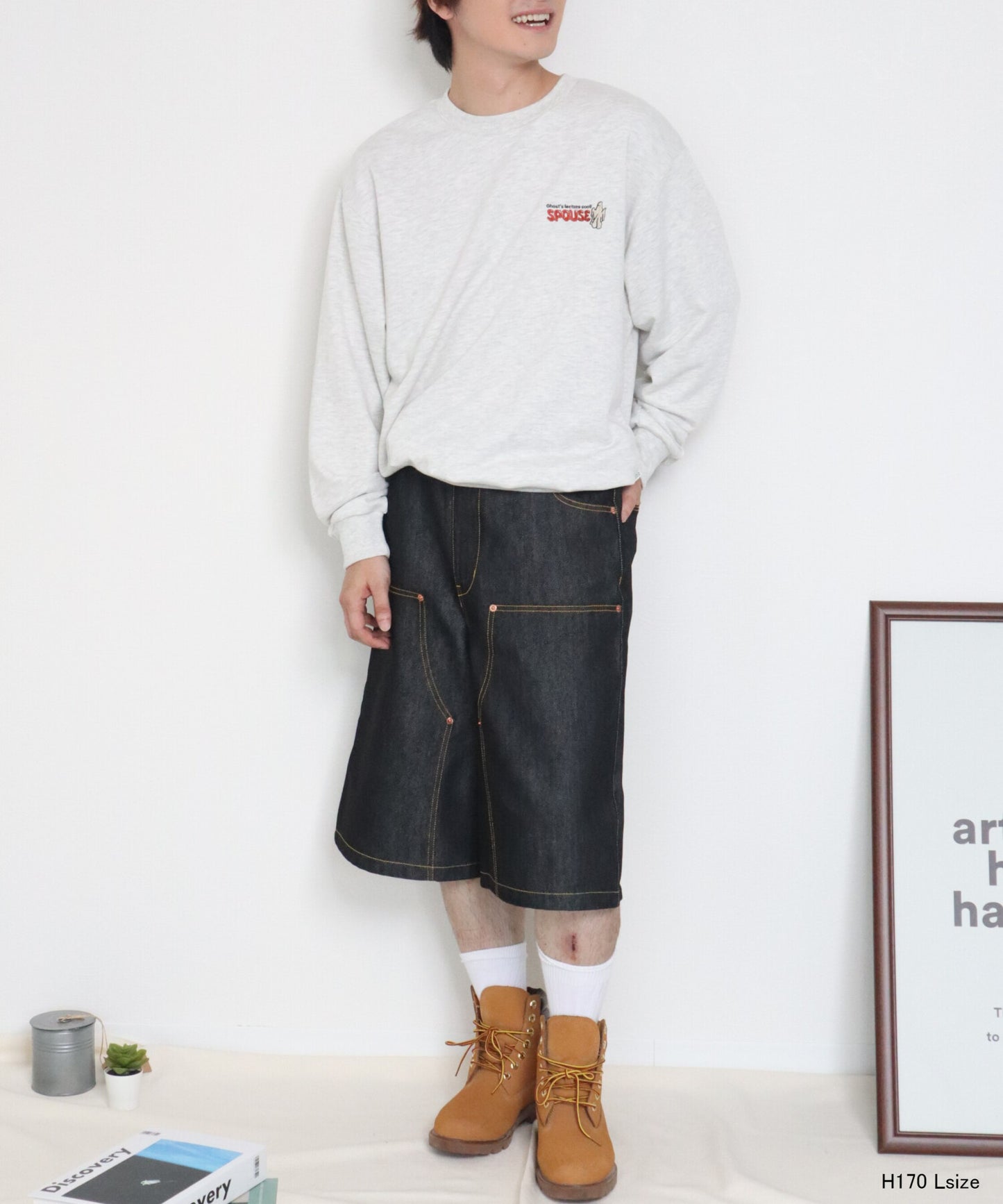 オバケバンド刺繍スウェット