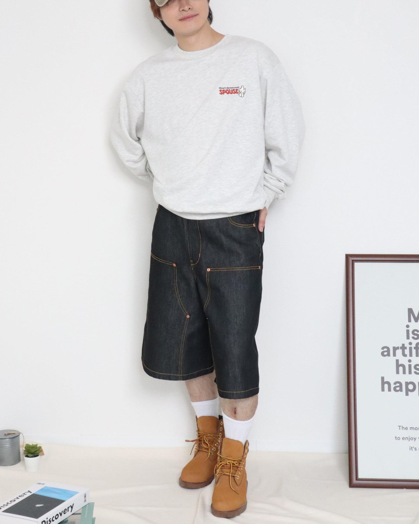 オバケバンド刺繍スウェット