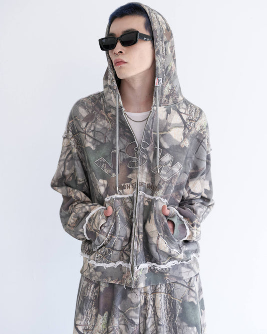 Pigment logo hoodie / ピグメントZIPパーカー