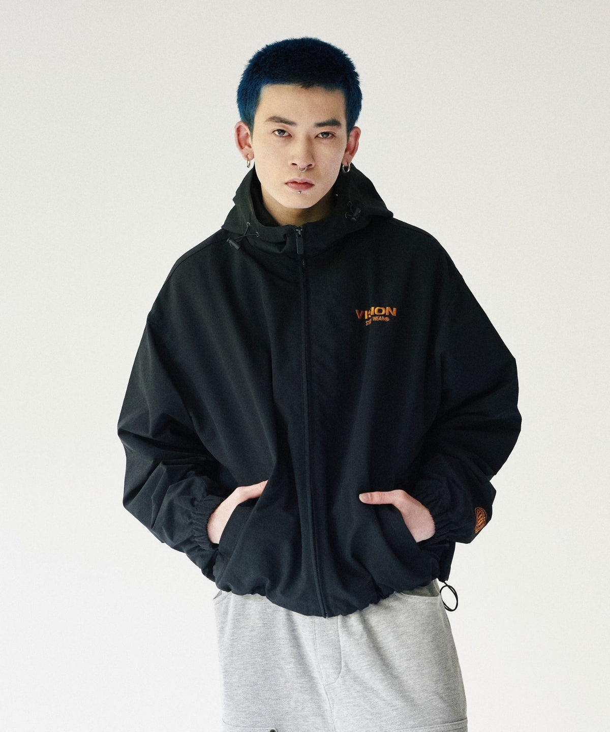 Stand neck hoodie jacket / スタンドネックフーディージャケット
