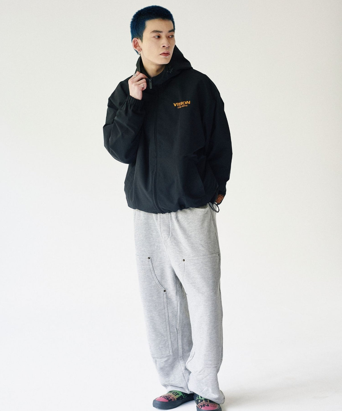 Stand neck hoodie jacket / スタンドネックフーディージャケット
