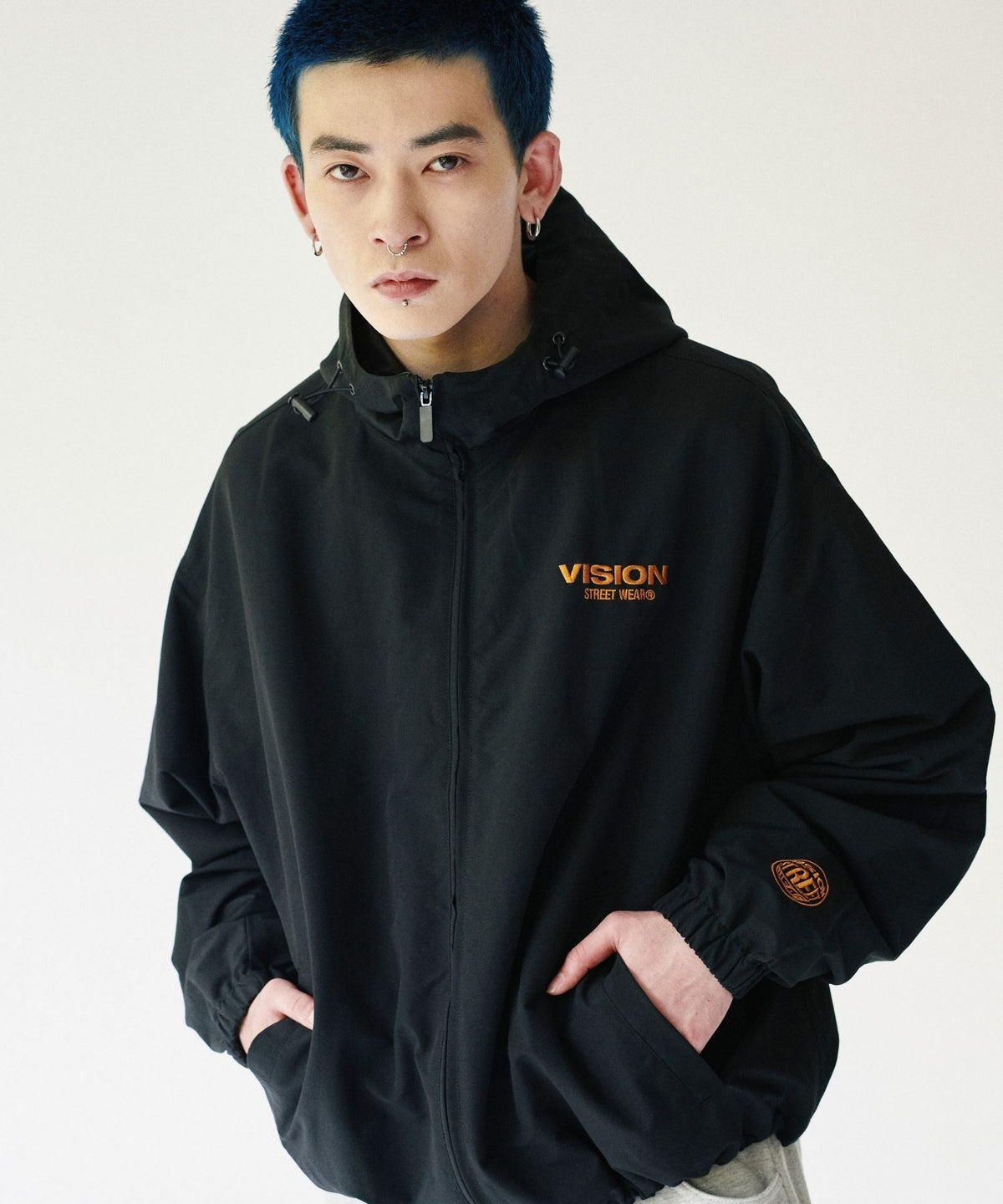 Stand neck hoodie jacket / スタンドネックフーディージャケット