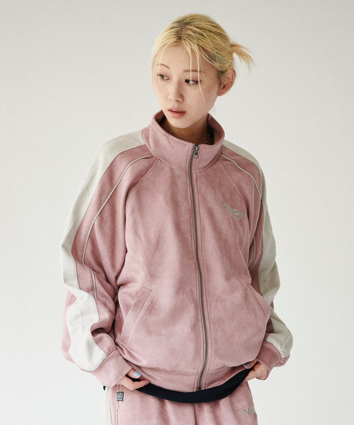 Fake suede track jacket / フェイクスエードトラックジャケット