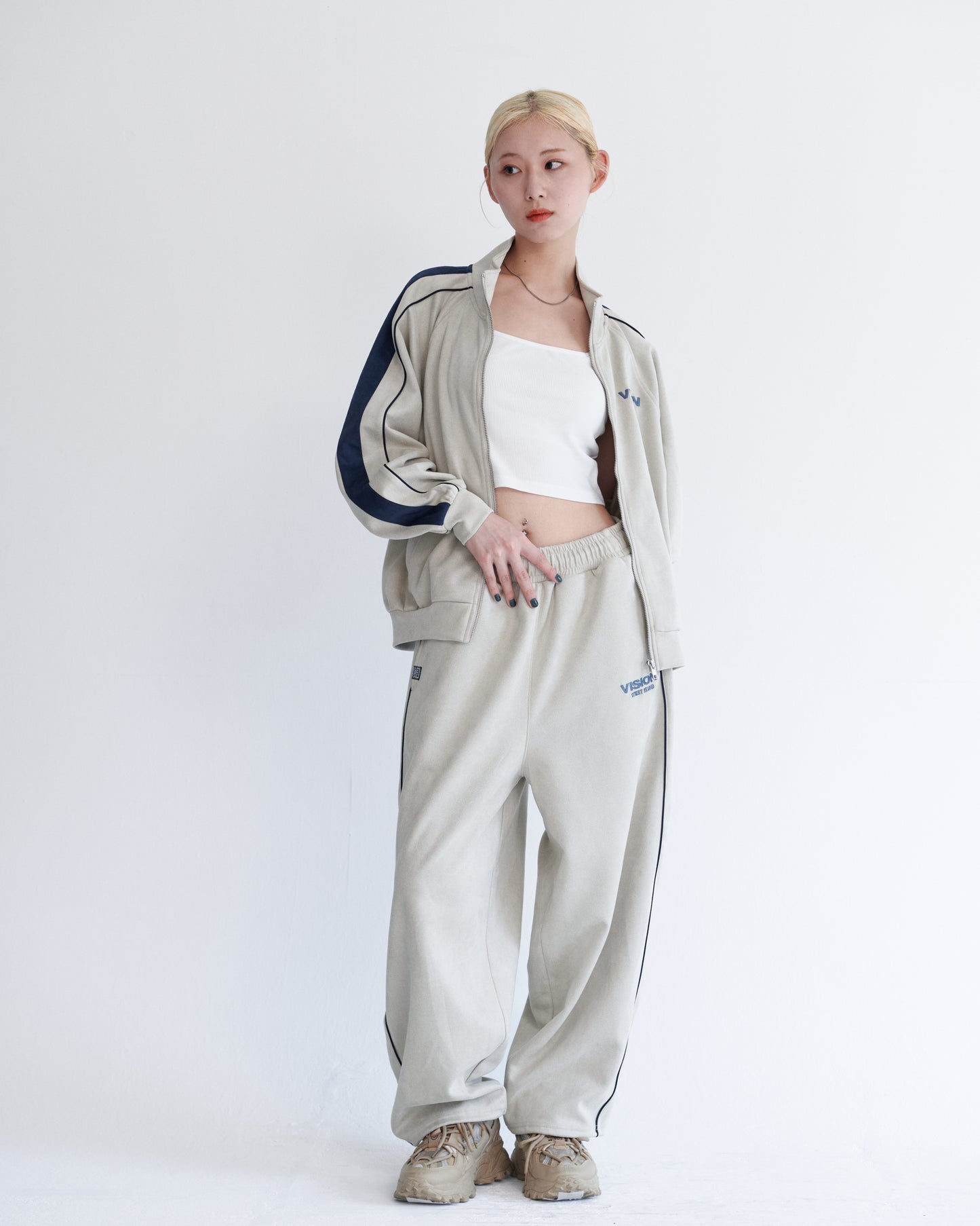 Fake suede track jacket / フェイクスエードトラックジャケット