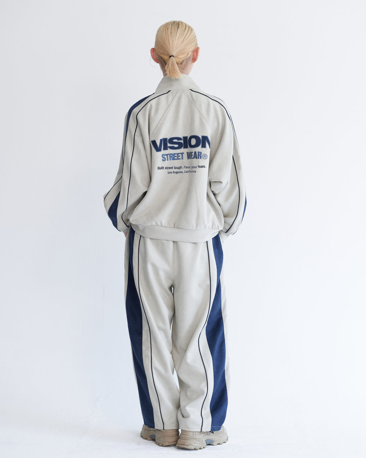 Fake suede track jacket / フェイクスエードトラックジャケット