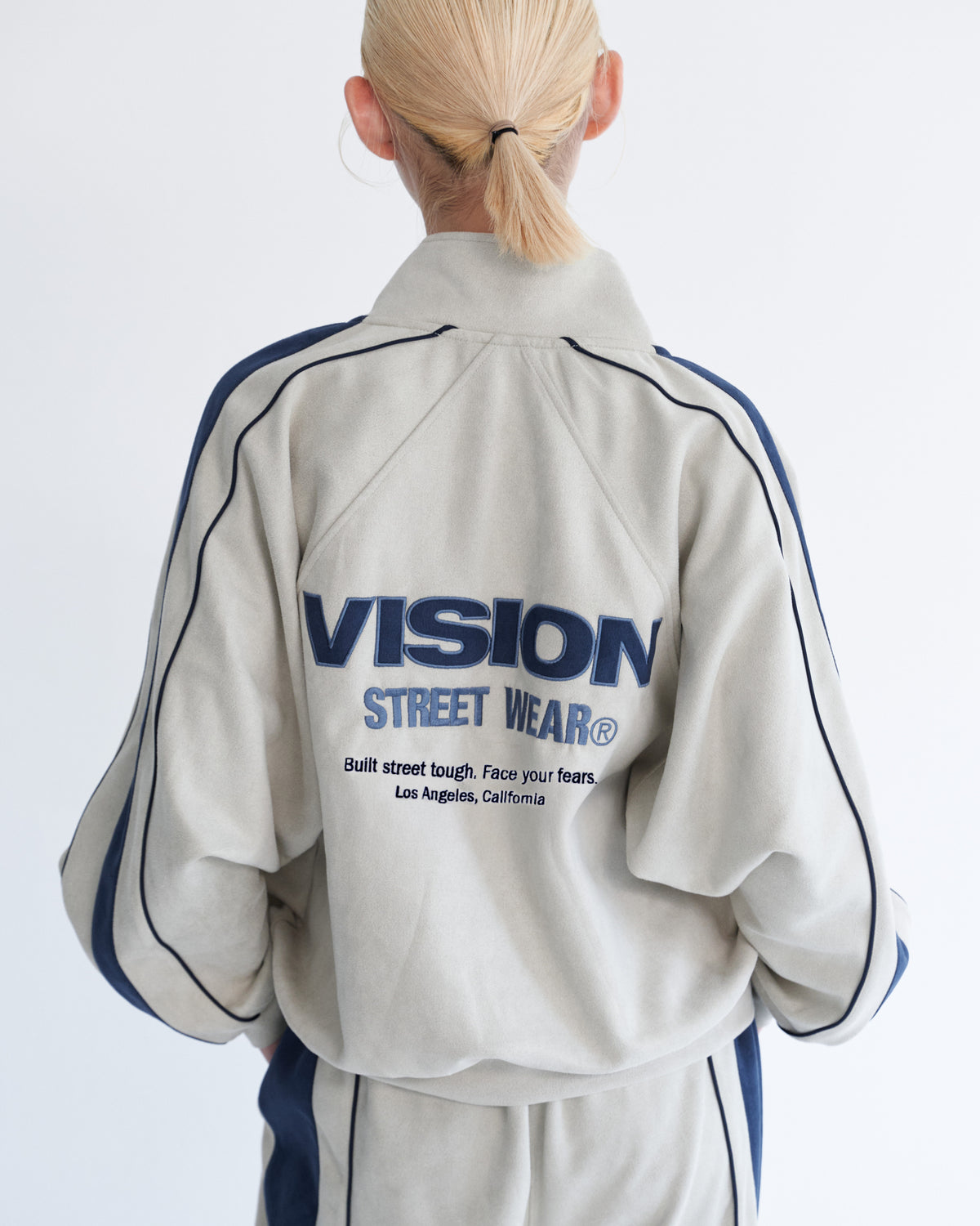 Fake suede track jacket / フェイクスエードトラックジャケット