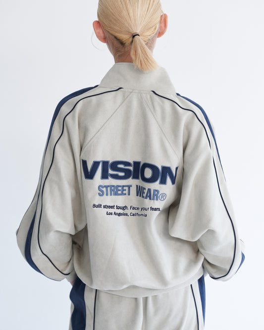 Fake suede track jacket / フェイクスエードトラックジャケット