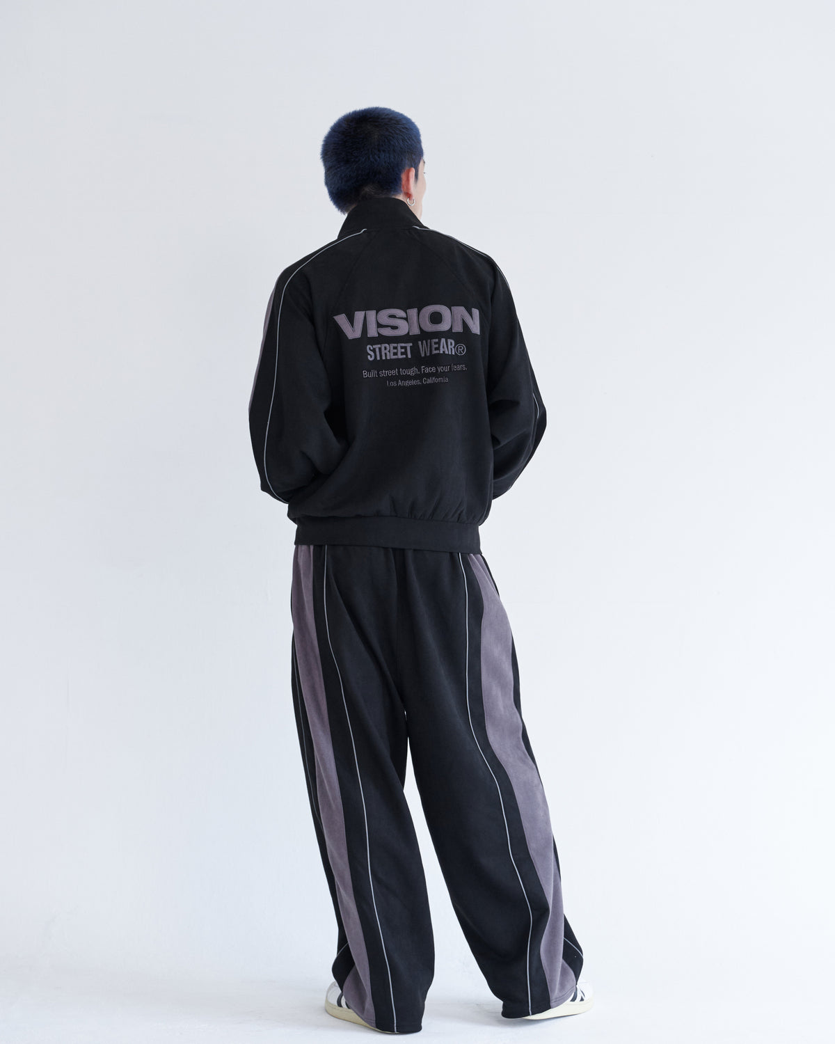 Fake suede track jacket / フェイクスエードトラックジャケット