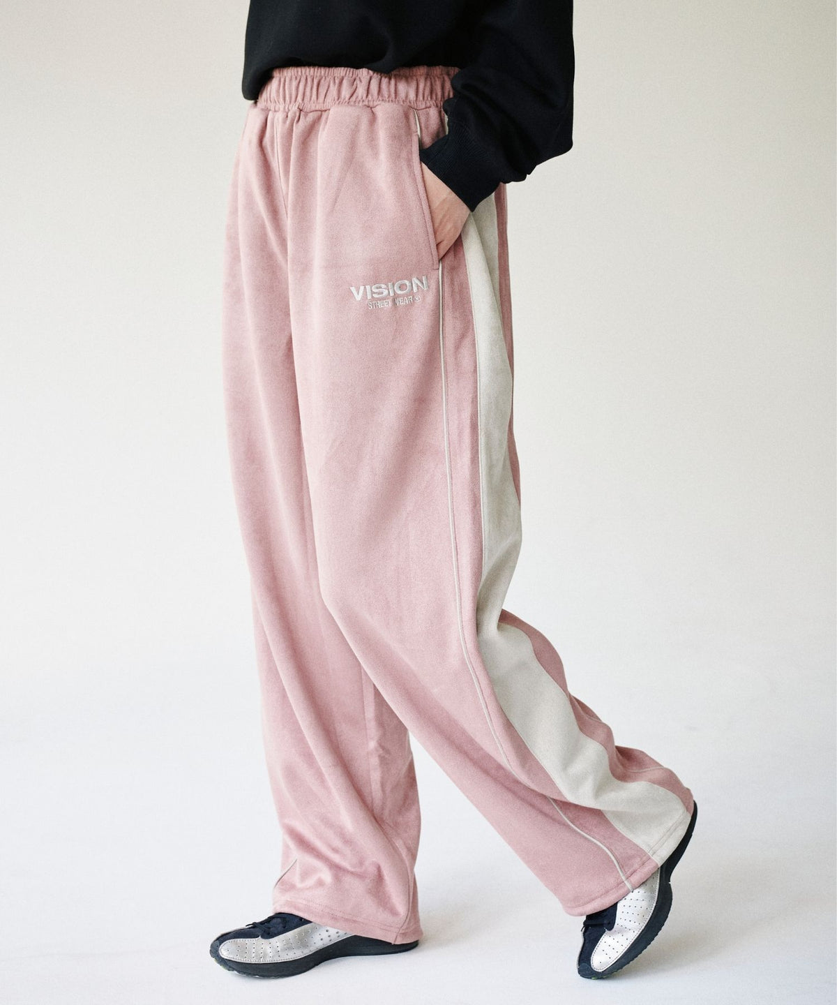 Fake suede track pants / フェイクスエードトラックパンツ