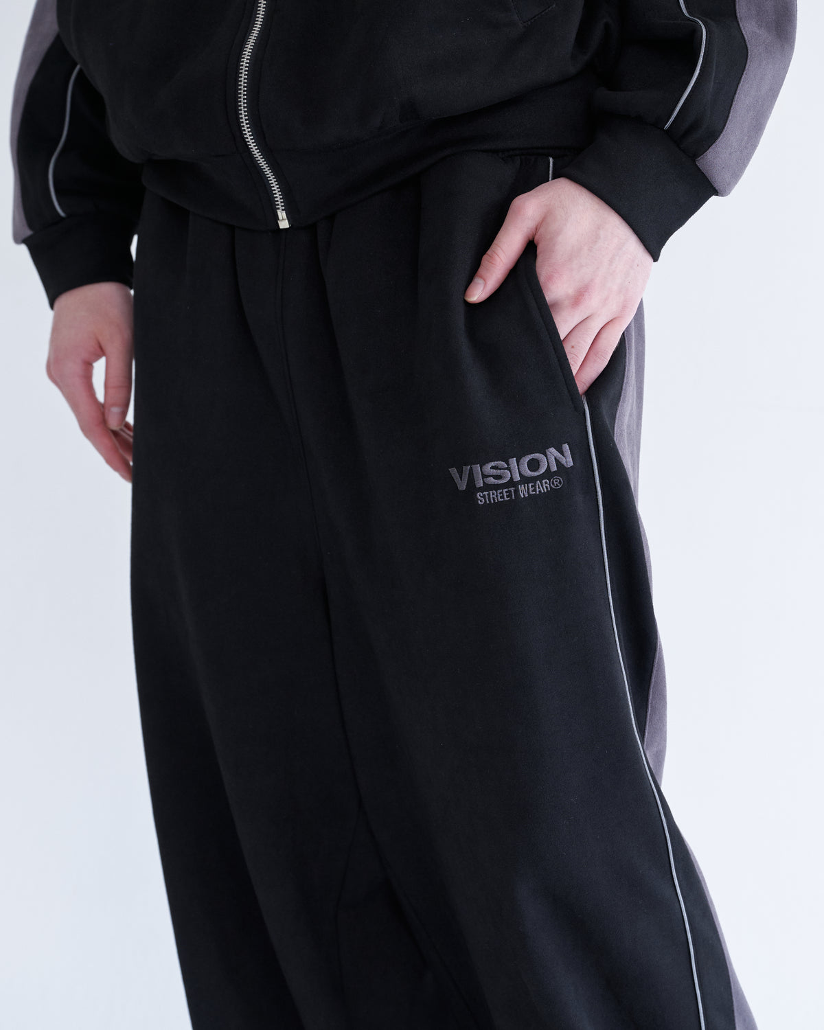 Fake suede track pants / フェイクスエードトラックパンツ