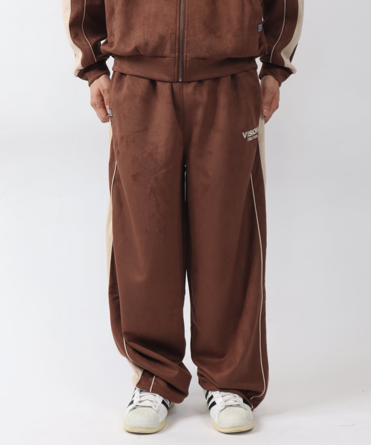 Fake suede track pants / フェイクスエードトラックパンツ
