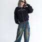 Ponch fur hood zip hoodie / ポンチファーフードZIPパーカー