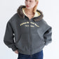 Ponch fur hood zip hoodie / ポンチファーフードZIPパーカー
