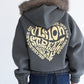 Ponch fur hood zip hoodie / ポンチファーフードZIPパーカー