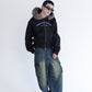 Ponch fur hood zip hoodie / ポンチファーフードZIPパーカー