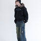 Ponch fur hood zip hoodie / ポンチファーフードZIPパーカー
