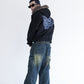 Ponch fur hood zip hoodie / ポンチファーフードZIPパーカー