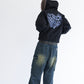 Ponch fur hood zip hoodie / ポンチファーフードZIPパーカー