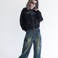 Ponch fur hood zip hoodie / ポンチファーフードZIPパーカー