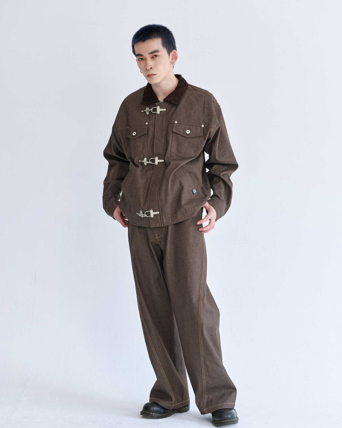 Rigid denim fireman jacket / リジッドデニムファイヤーマンジャケット