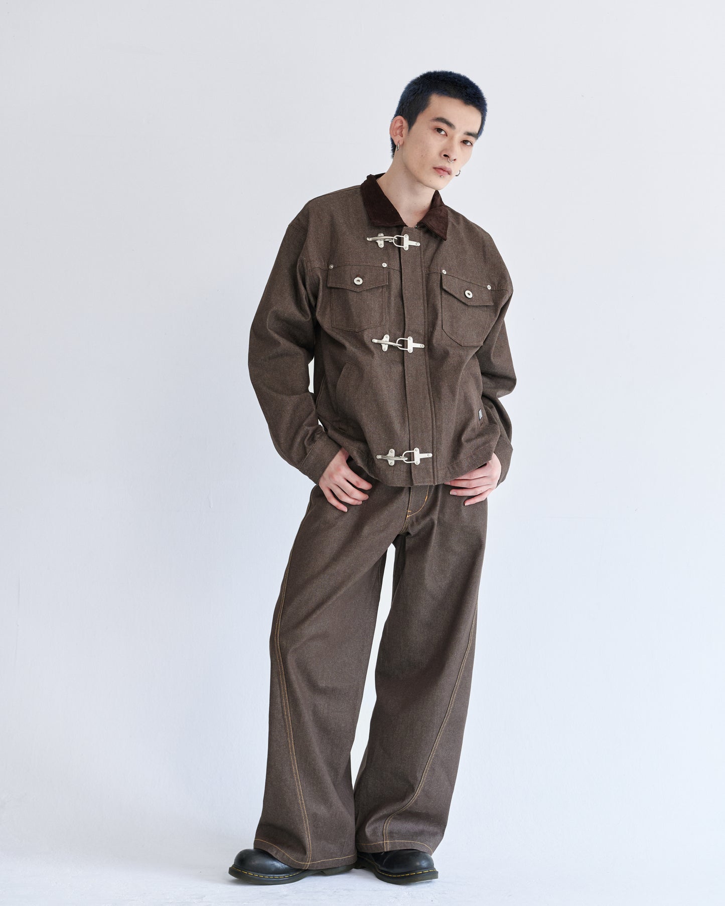 Rigid denim fireman jacket / リジッドデニムファイヤーマンジャケット