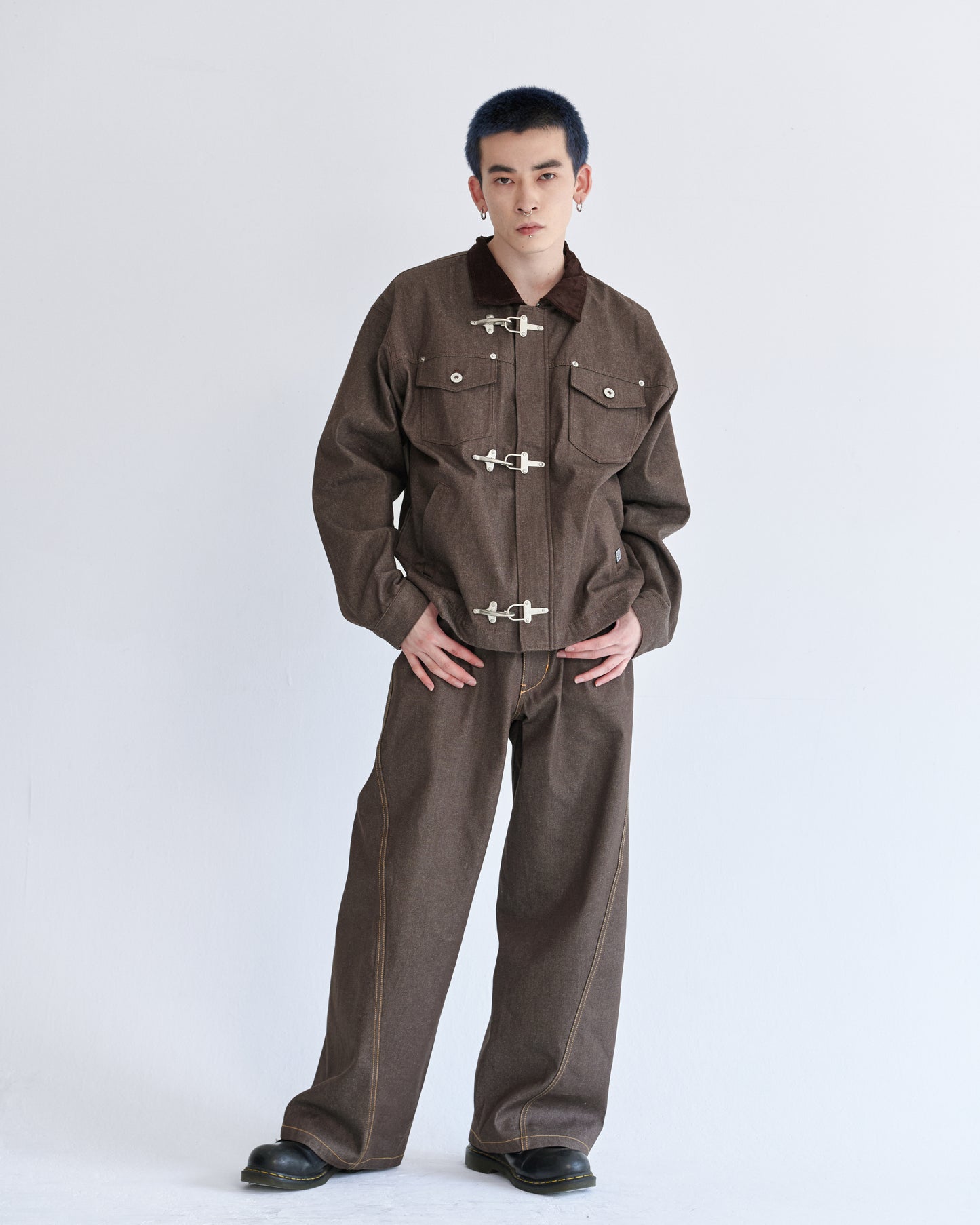 Rigid denim fireman jacket / リジッドデニムファイヤーマンジャケット