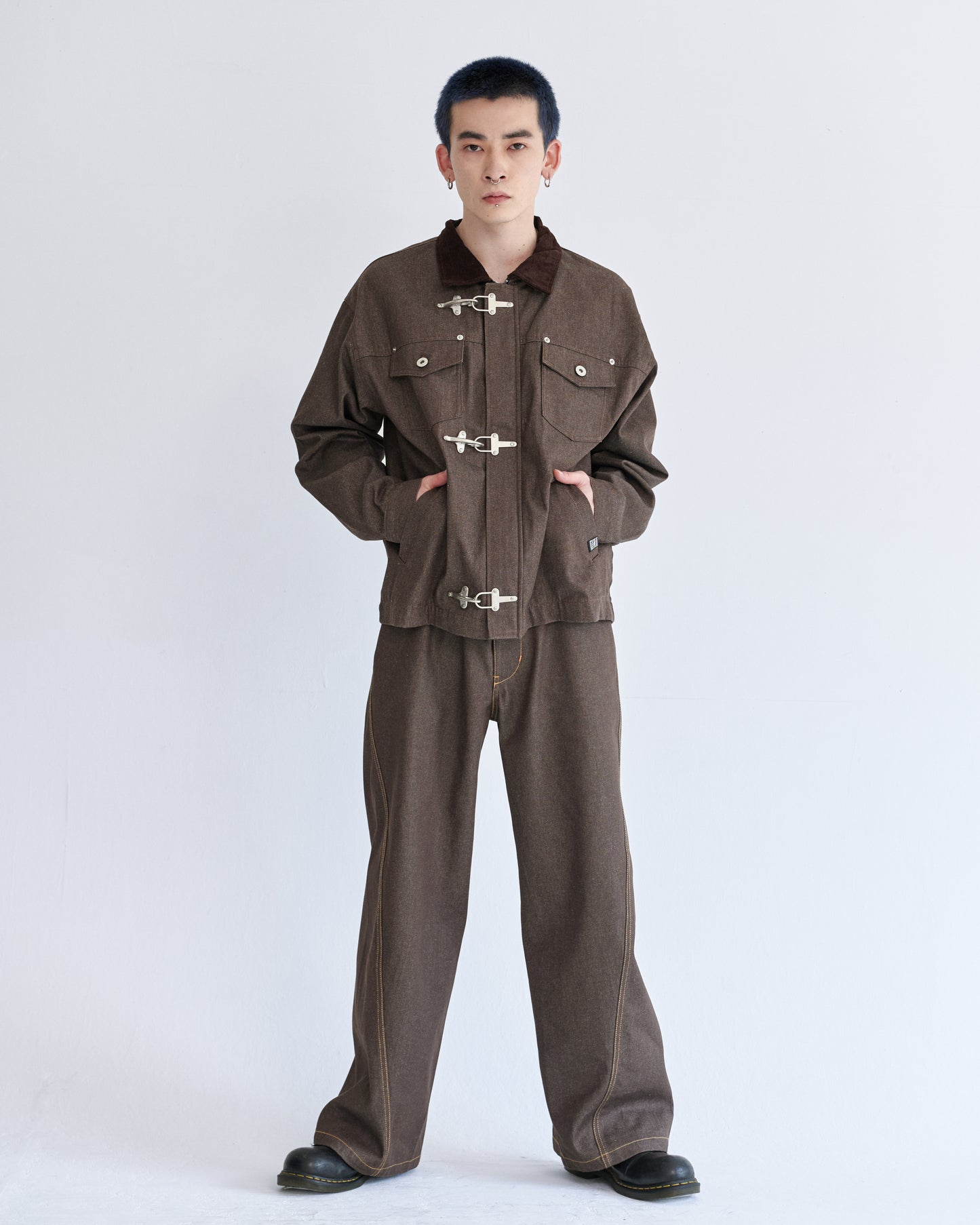 Rigid denim fireman jacket / リジッドデニムファイヤーマンジャケット