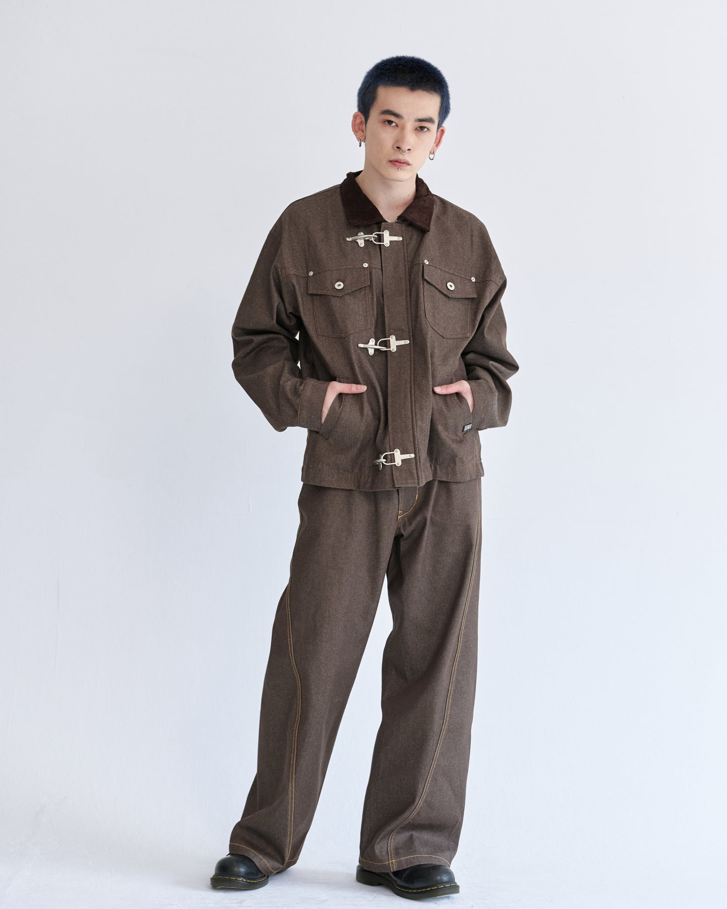 Rigid denim fireman jacket / リジッドデニムファイヤーマンジャケット