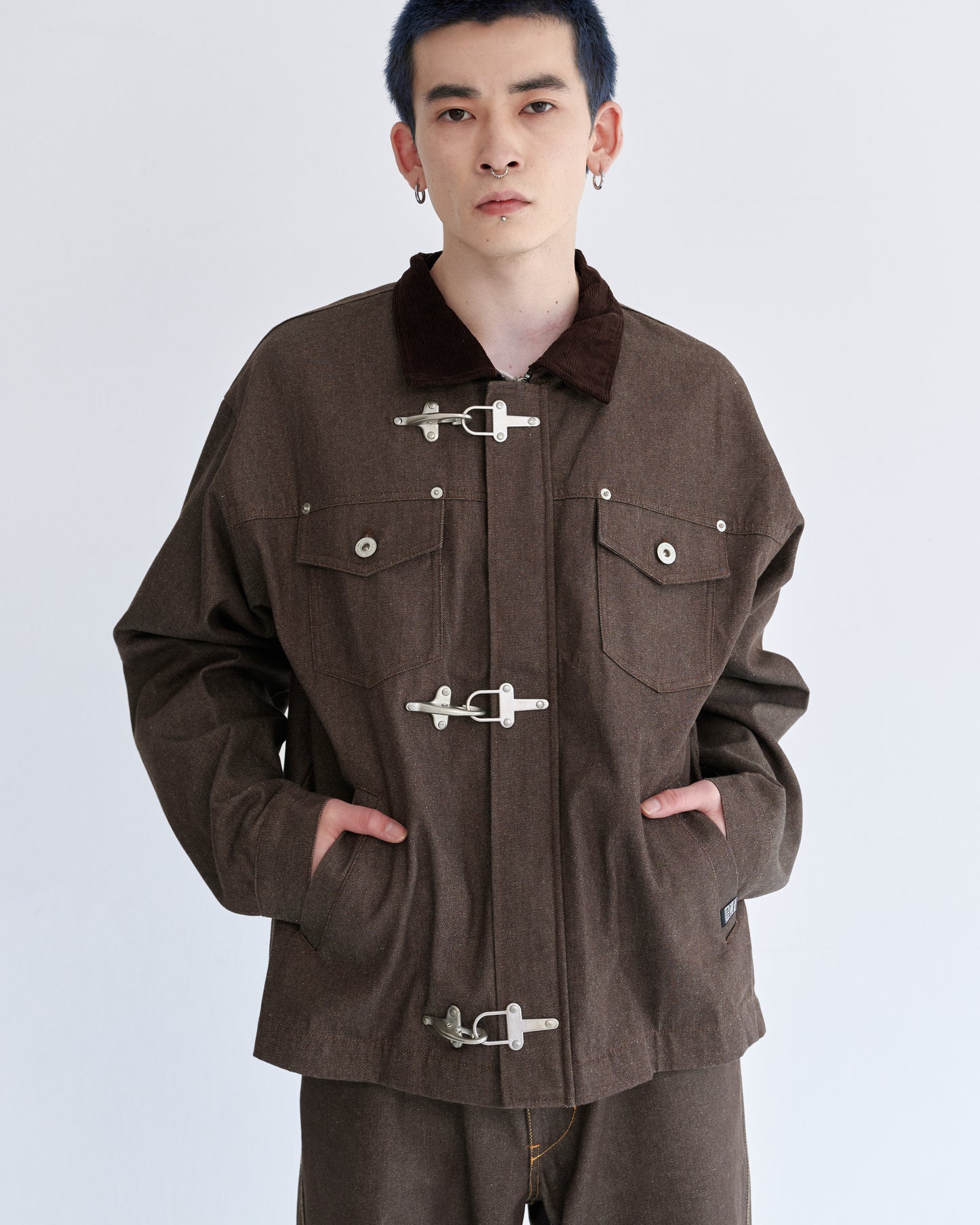 Rigid denim fireman jacket / リジッドデニムファイヤーマンジャケット