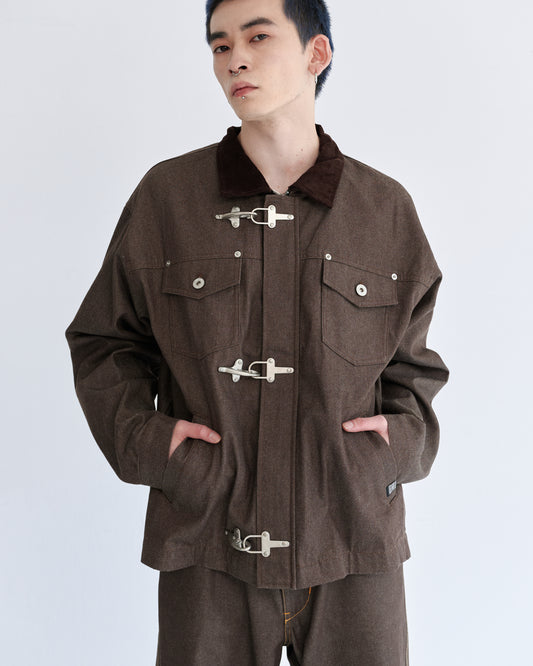 Rigid denim fireman jacket / リジッドデニムファイヤーマンジャケット