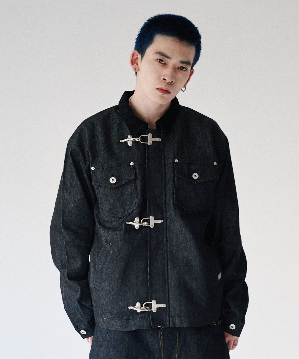 Rigid denim fireman jacket / リジッドデニムファイヤーマンジャケット