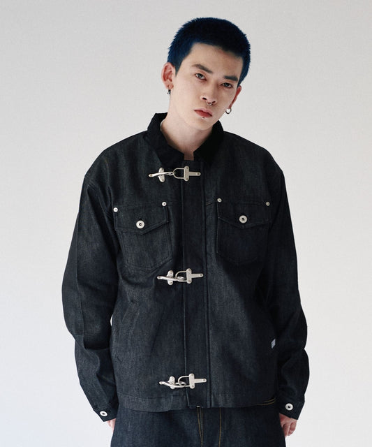Rigid denim fireman jacket / リジッドデニムファイヤーマンジャケット