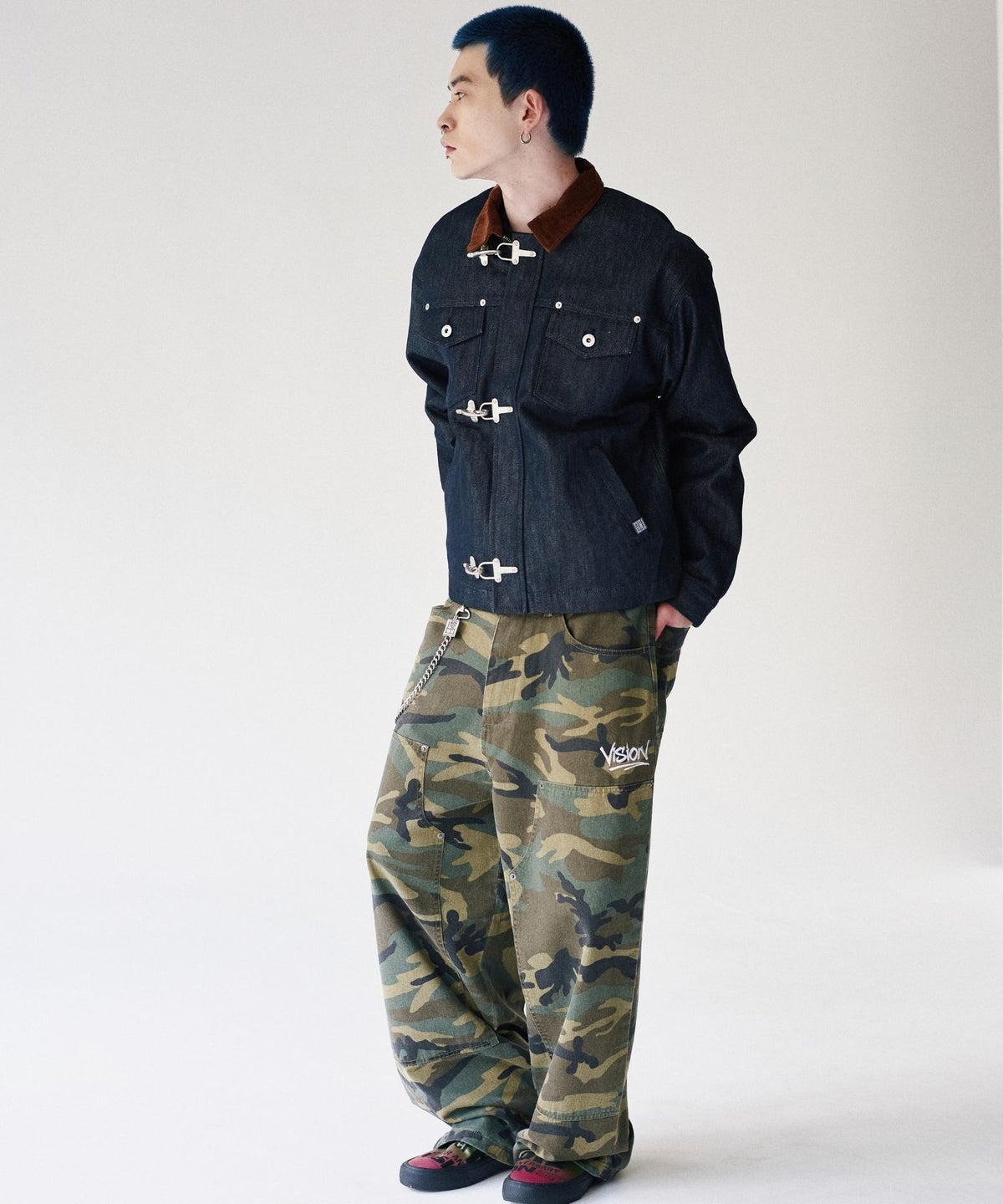 Rigid denim fireman jacket / リジッドデニムファイヤーマンジャケット