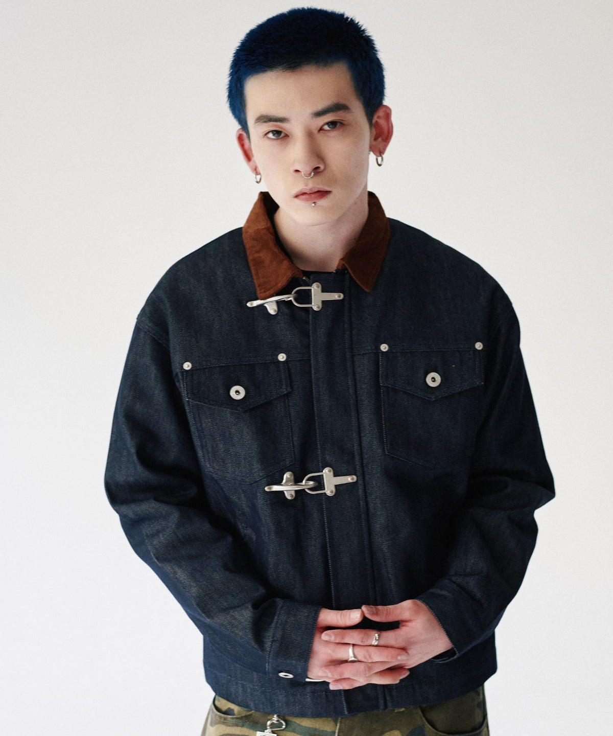 Rigid denim fireman jacket / リジッドデニムファイヤーマンジャケット