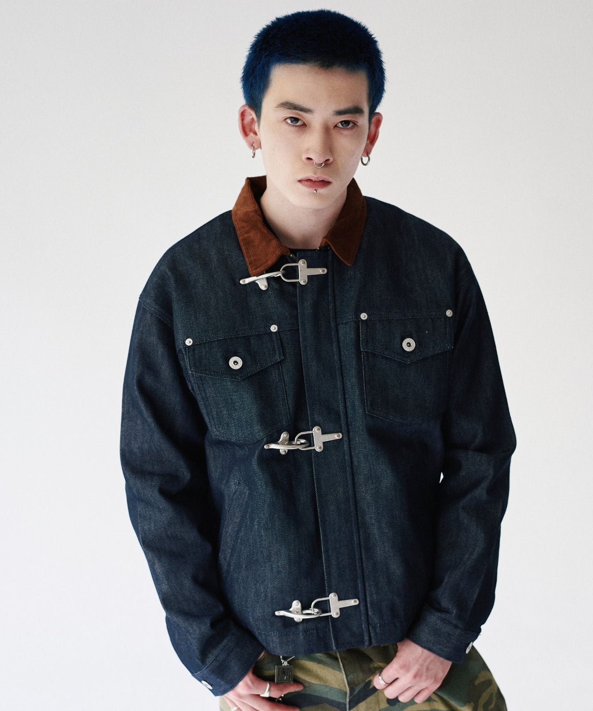 Rigid denim fireman jacket / リジッドデニムファイヤーマンジャケット
