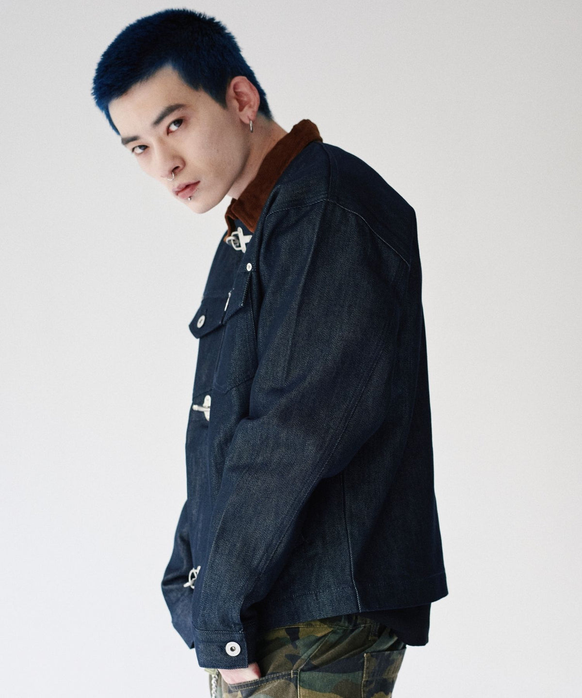 Rigid denim fireman jacket / リジッドデニムファイヤーマンジャケット