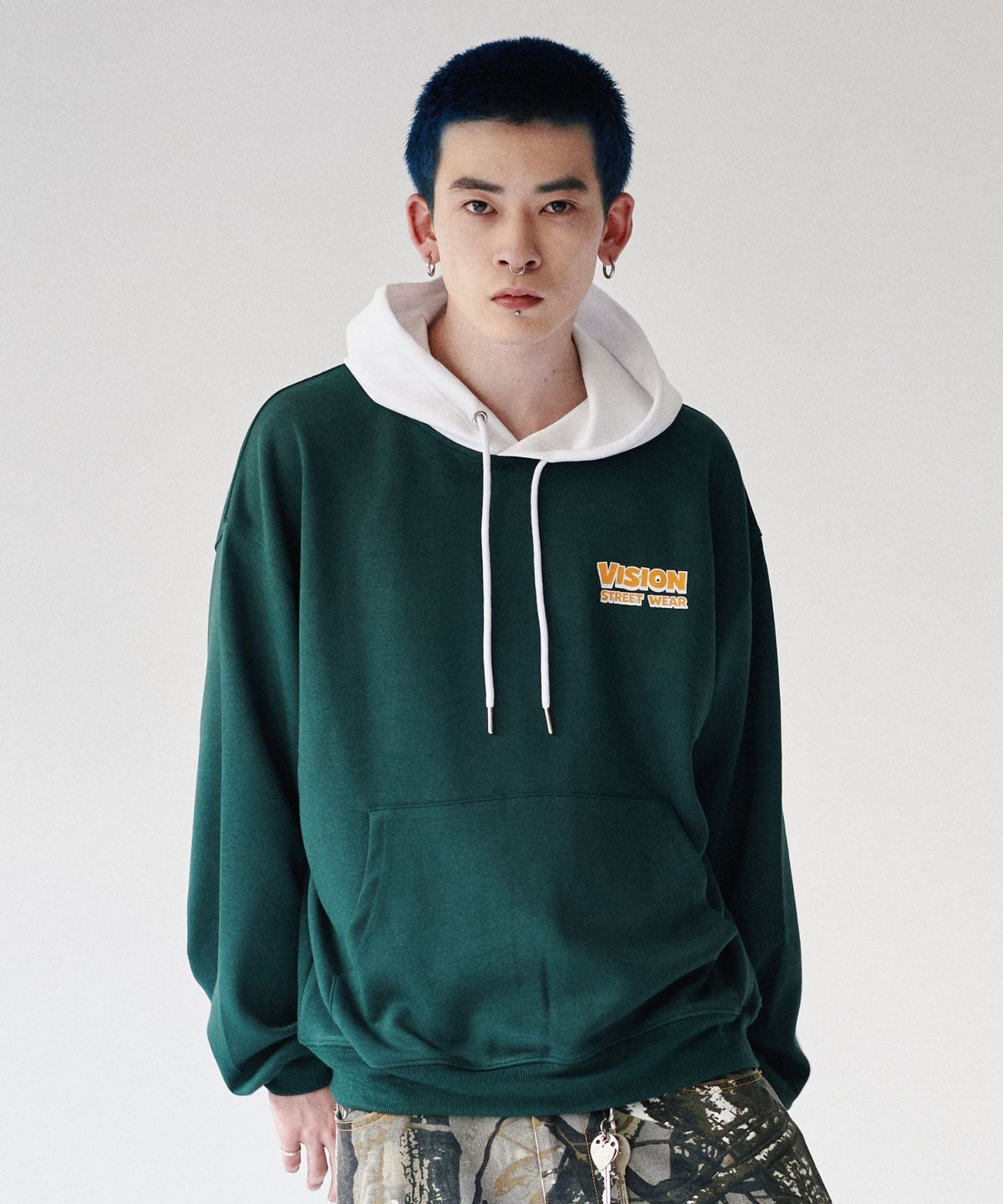 Dinosaur ghost hoodie / ゴースト配色フーディー