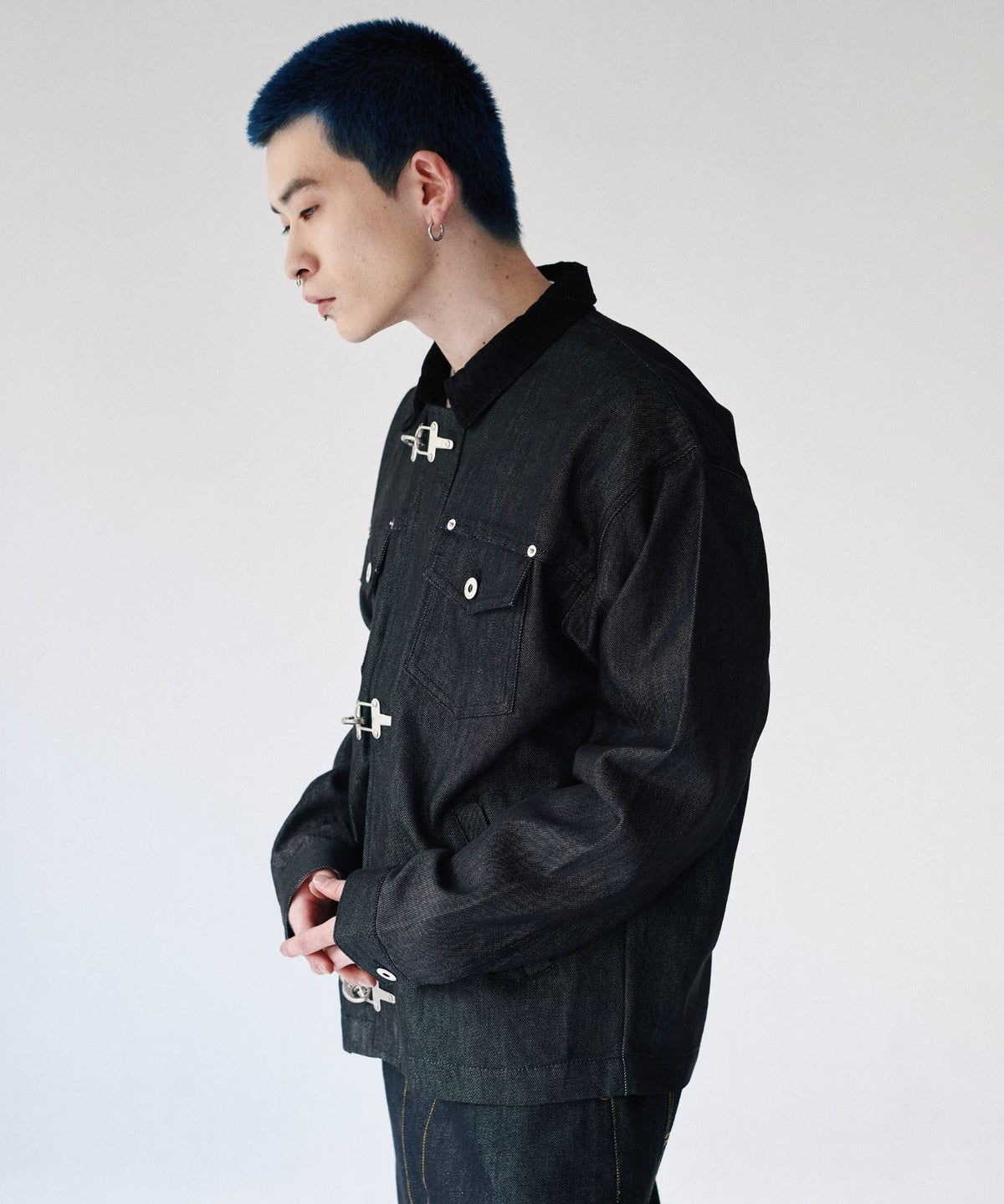 Rigid denim fireman jacket / リジッドデニムファイヤーマンジャケット