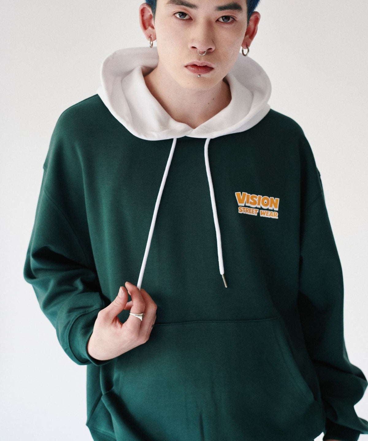 Dinosaur ghost hoodie / ゴースト配色フーディー