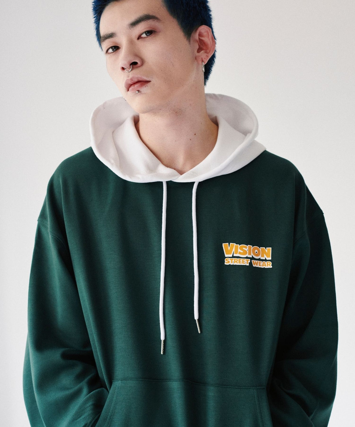 Dinosaur ghost hoodie / ゴースト配色フーディー