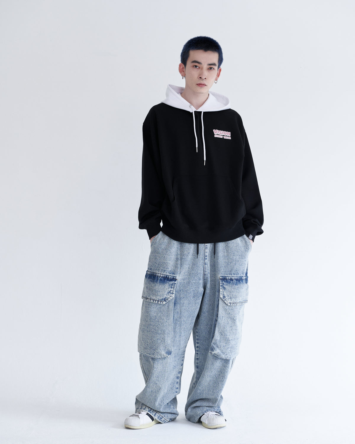 Dinosaur ghost hoodie / ゴースト配色フーディー