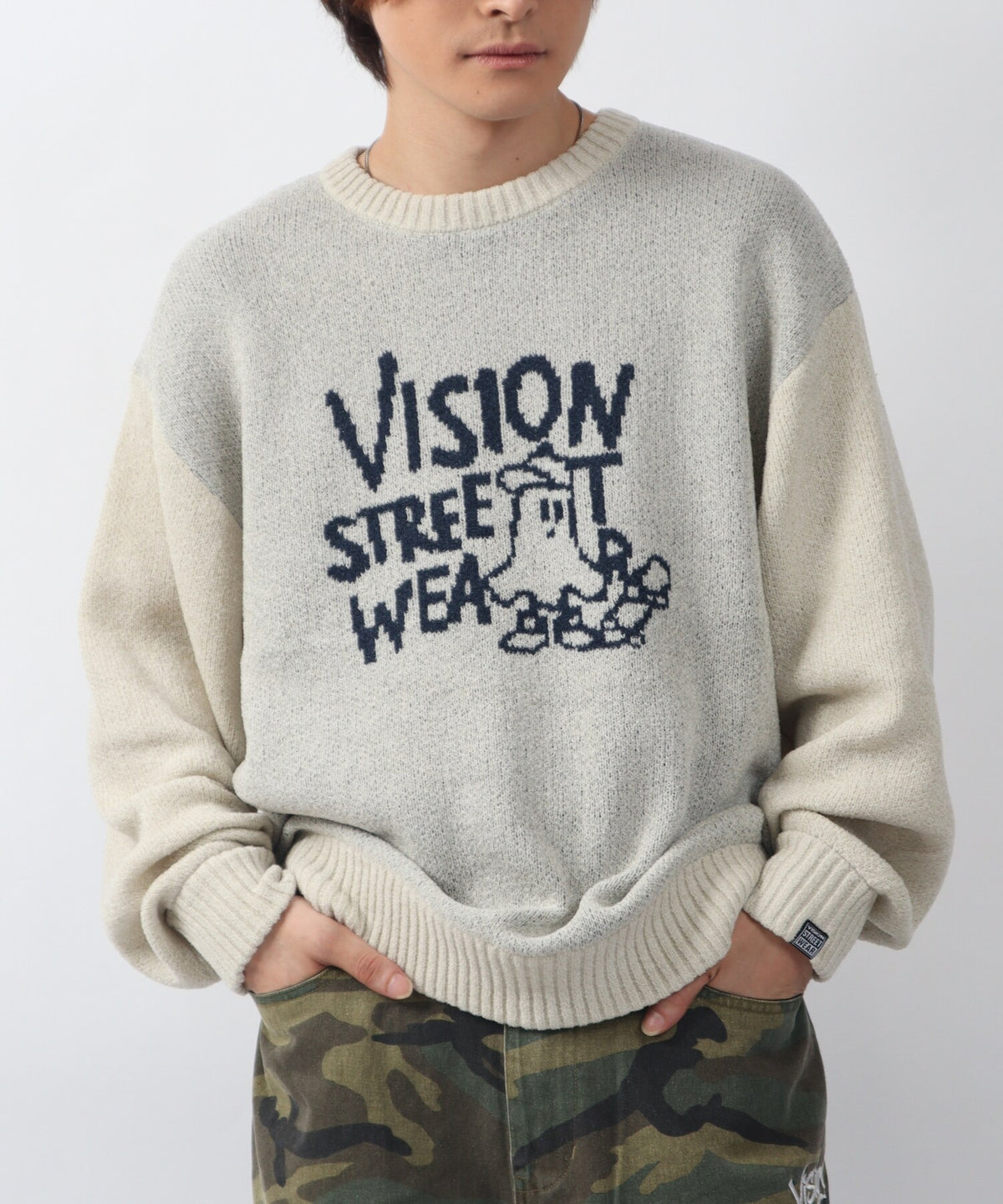 Ghost jacquard knit / ゴーストジャガードニット