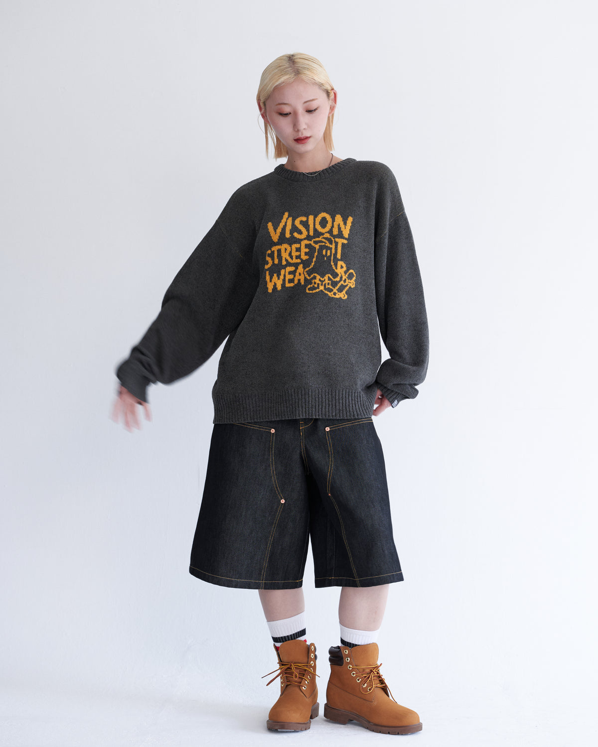 Ghost jacquard knit / ゴーストジャガードニット