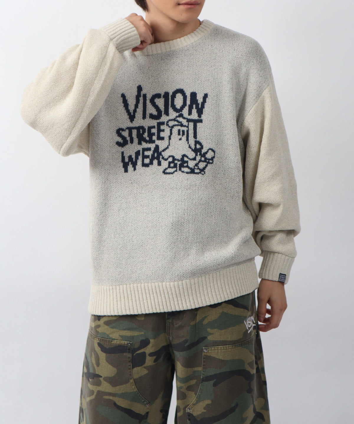 Ghost jacquard knit / ゴーストジャガードニット