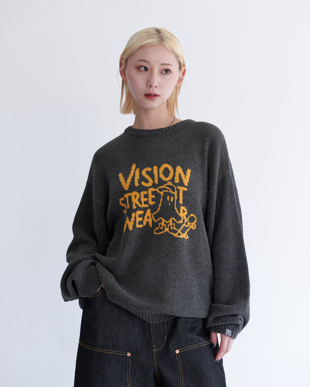 Ghost jacquard knit / ゴーストジャガードニット