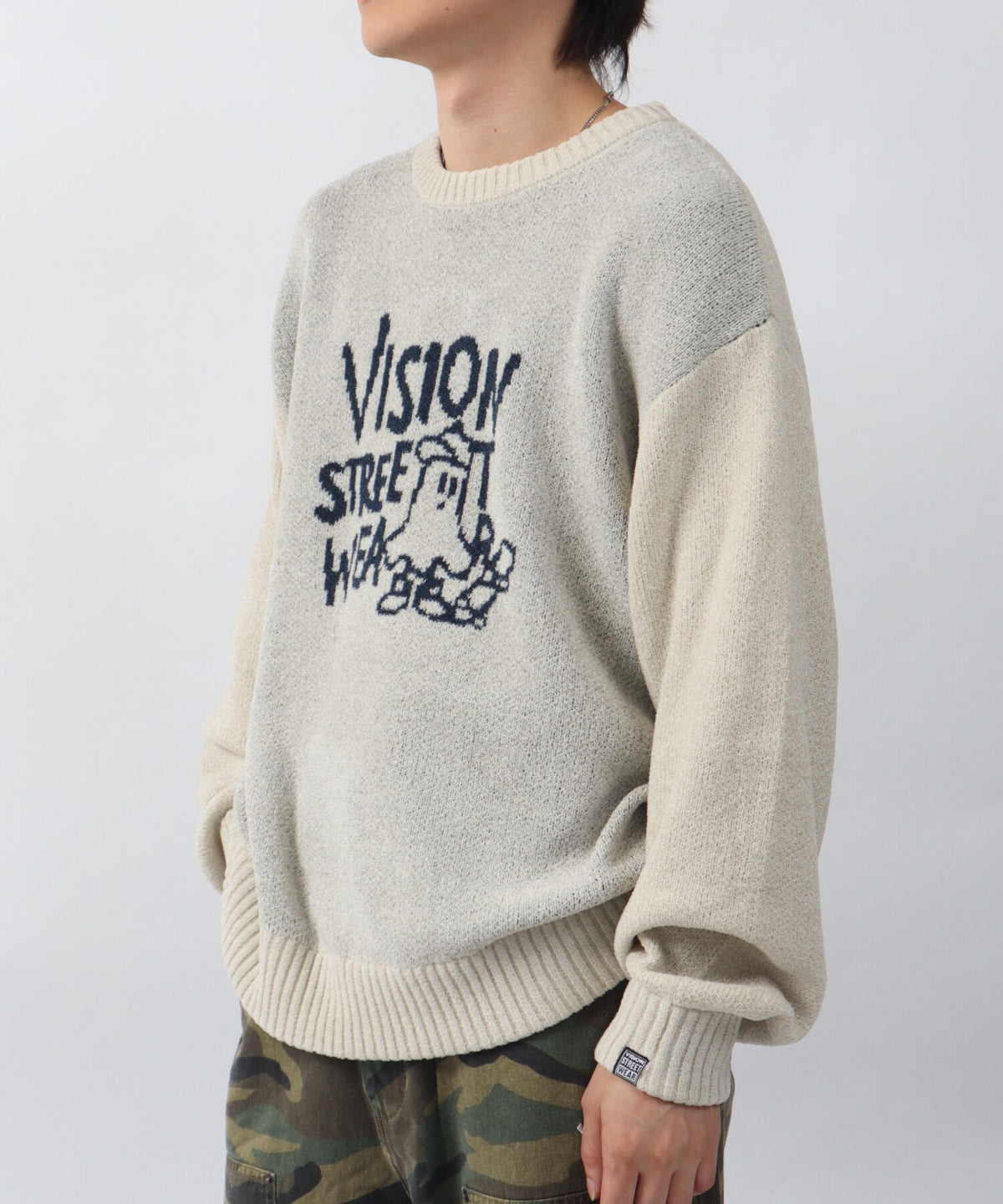 Ghost jacquard knit / ゴーストジャガードニット