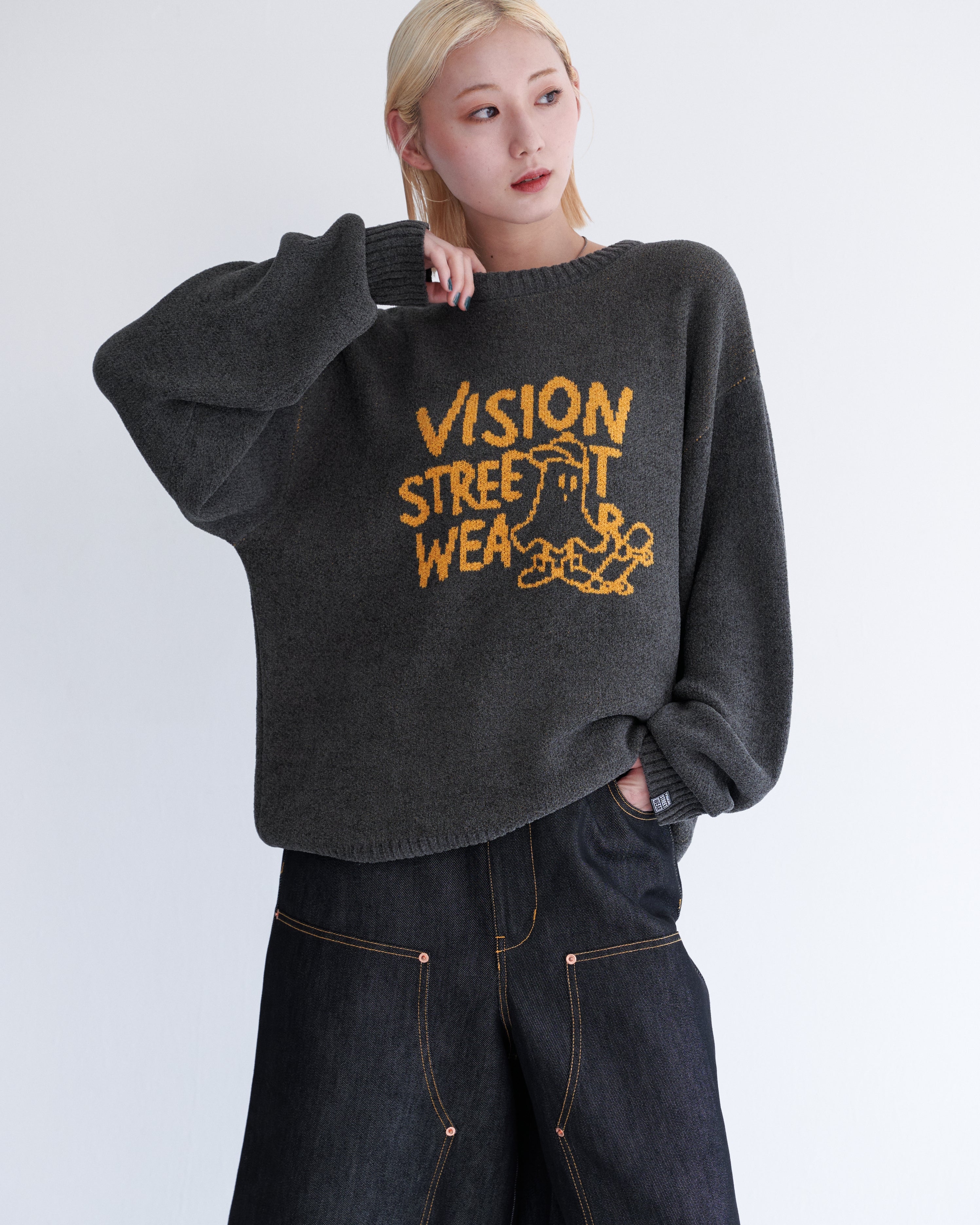 Ghost jacquard knit / ゴーストジャガードニット – Ha-Li-C STORE（ハ