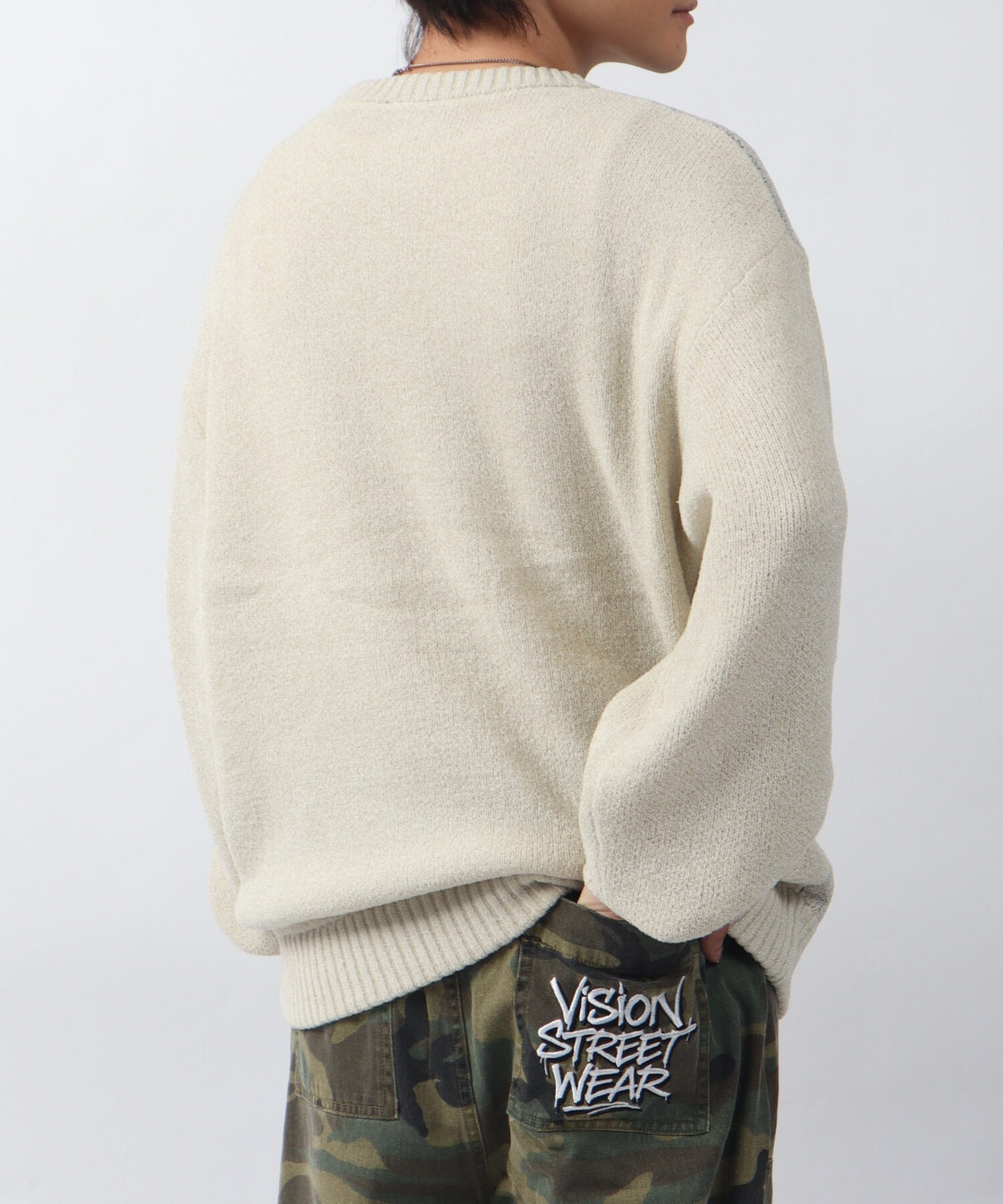 Ghost jacquard knit / ゴーストジャガードニット